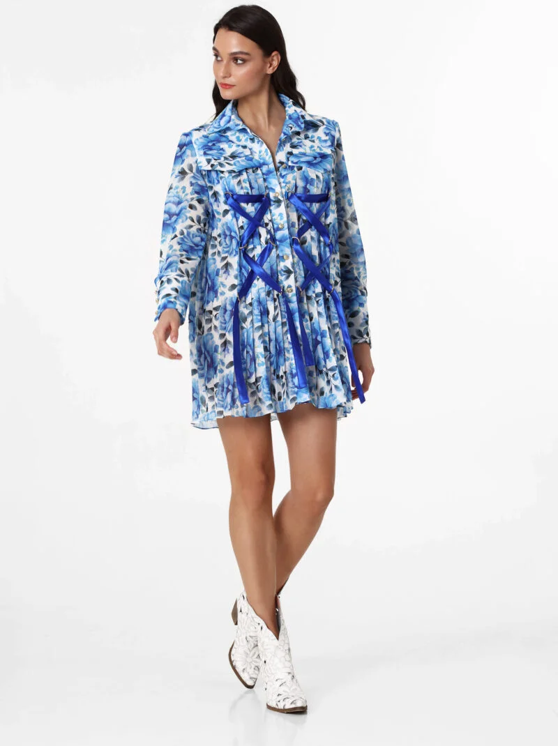 BLUE ROSE DRESS-SHIRT