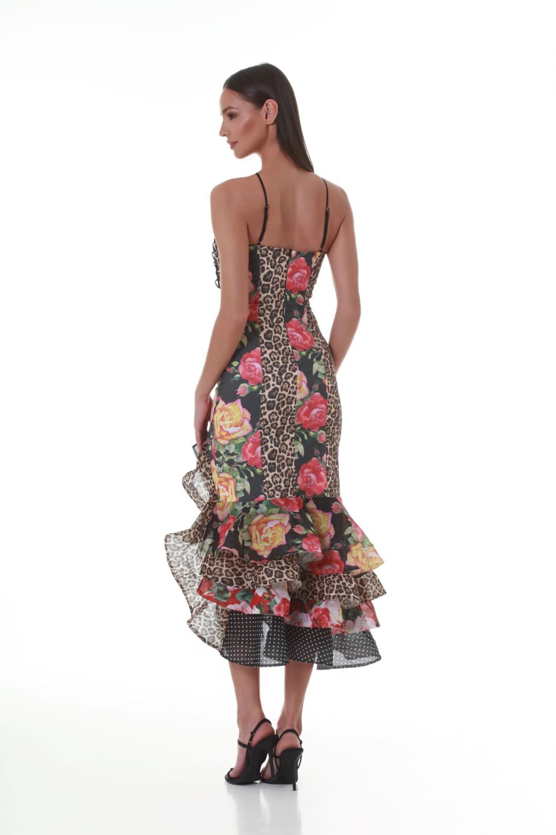 Macarena Cut-out Patchwork Maxi Dress - Image 3