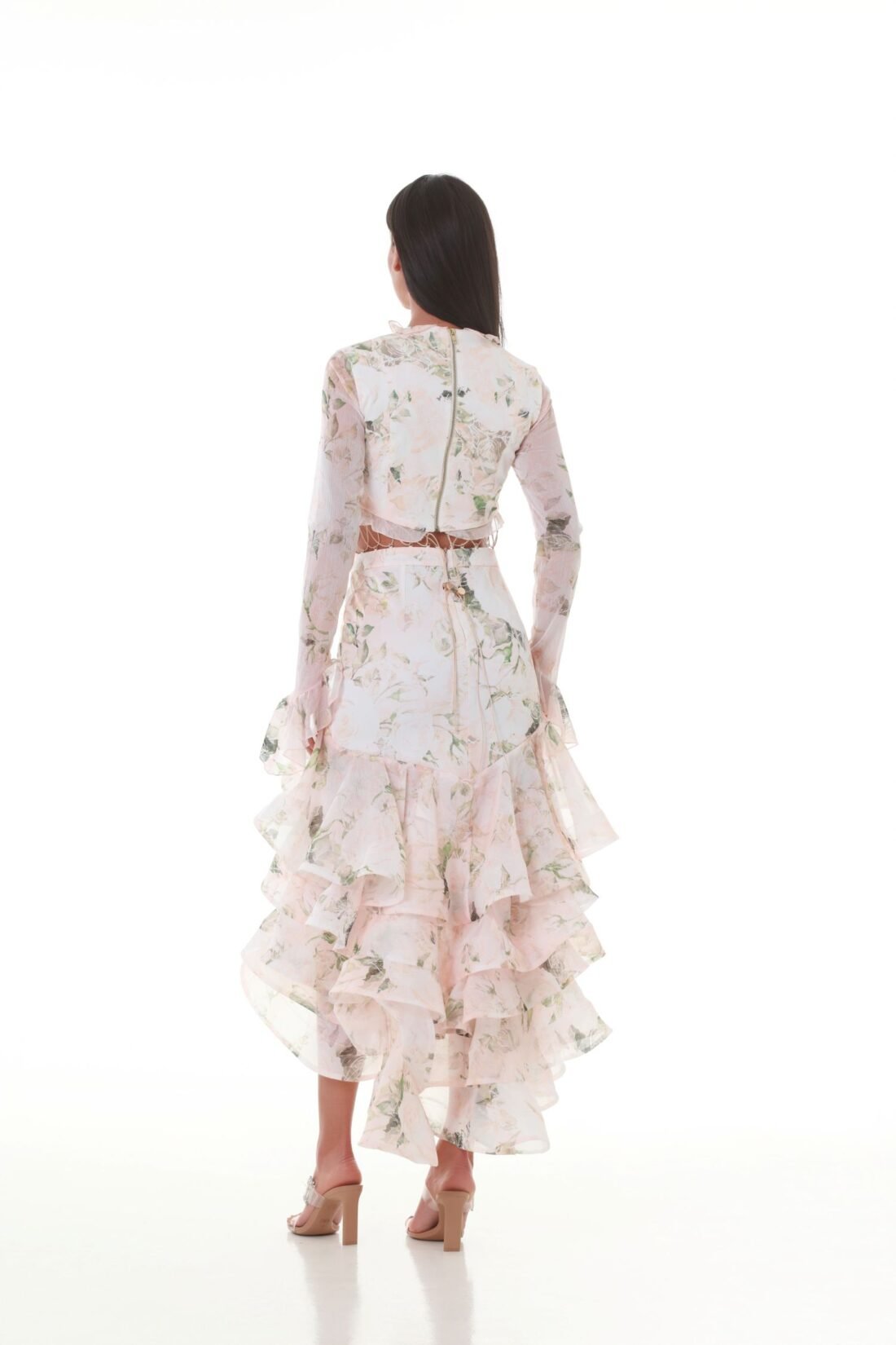 "Ruffles & Rhythms" Cord Detailing Maxi Dress