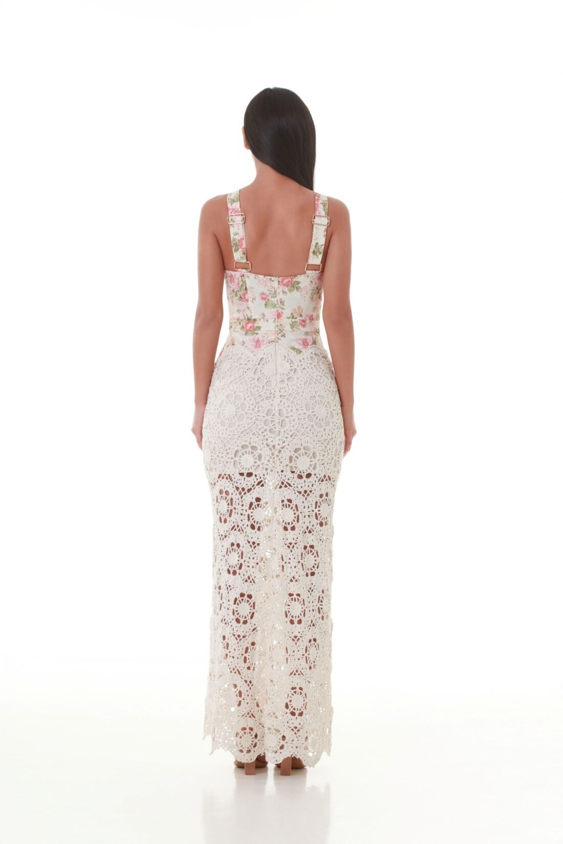 “Ruffles & Rhythms” Grecian Enchantment Bondage Maxi Dress''